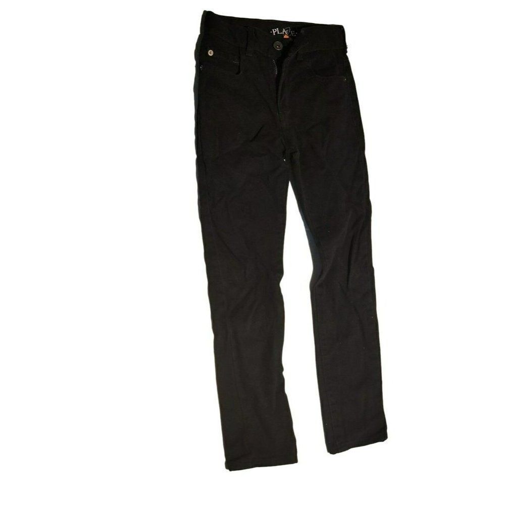 The Childrens Place Boys Black Cotton Classic Pockets Skinny Jeans Size 8